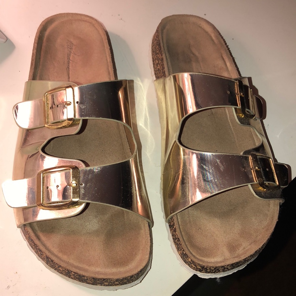 Metallic Gold Birkenstock
